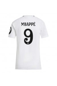 Fotbalové Dres Real Madrid Kylian Mbappe #9 Dámské Domácí Oblečení 2024-25 Krátký Rukáv